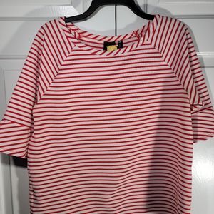 Red and white striped shirt